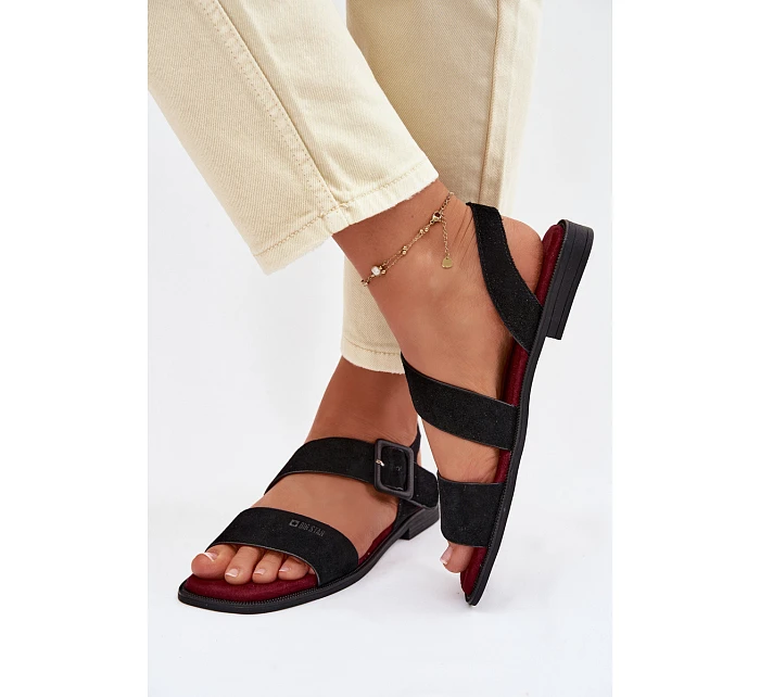 Dámské sandály Z semiše Big Star model 22064112 Černé - Big Star Shoes