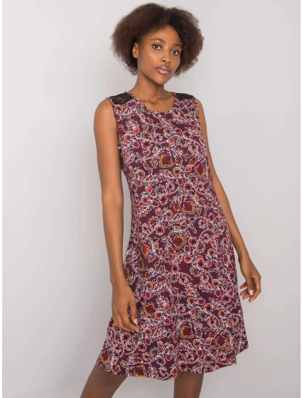 Sukienka TO SK model 21365417 bordowy - FPrice