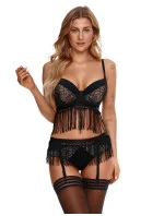 Dámská push-up podprsenka 2314 Černá s béžovou - Lupoline