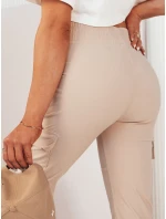 Dámské kalhoty béžové Dstreet model 21975749 - FashionStreet