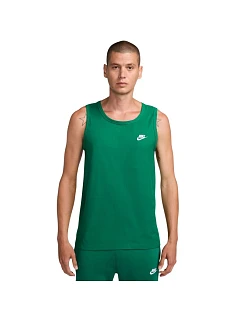 Pánské tričko Nike Club Tank, zelené, BQ1260 365