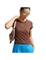 Dámské tričko Nike Sportswear Chill Knit, světle hnědé, FV5508, 259