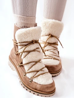 Zateplené boty Trapper Béžove model 21569580 - Boto