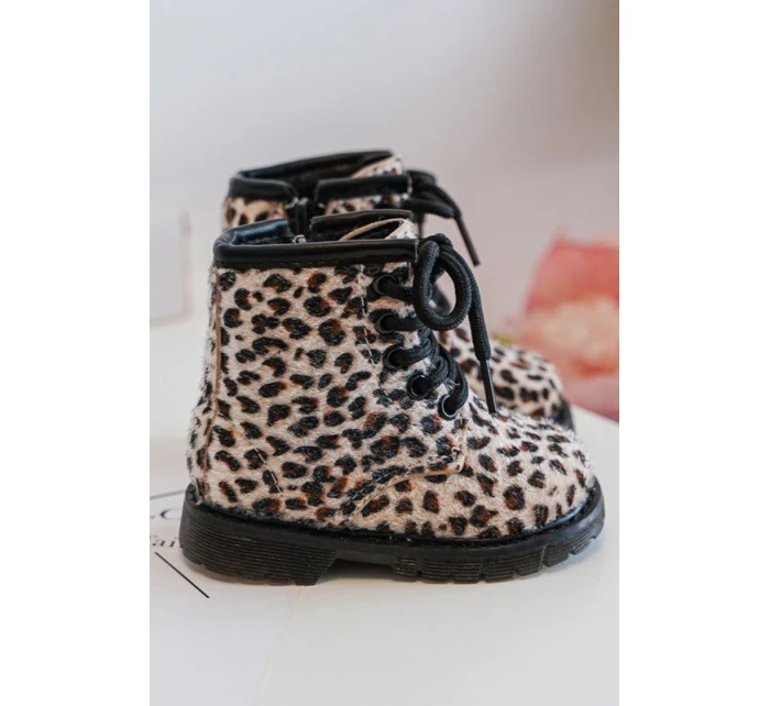 Dětské Botky s Zipem Bežové model 21636505 - Boto Dětské Botky s Zipem Bežové model 21636505 - Boto