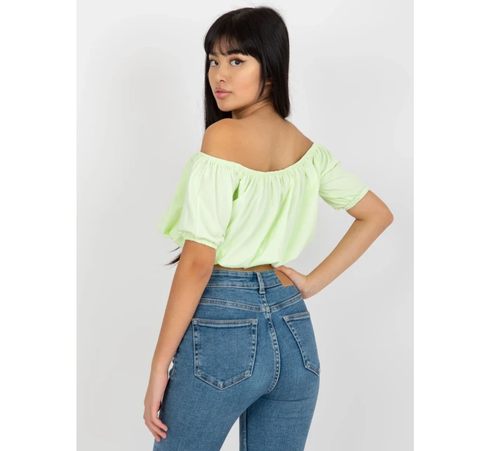 Dámská halenka EM BZ HS 20 257.40x mentolová - FPrice Dámská halenka EM BZ HS 20 257.40x mentolová - FPrice