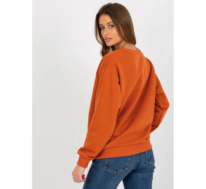 Dámská mikina MA BL tmavě oranžová model 18249863 - FPrice Dámská mikina MA BL tmavě oranžová model 18249863 - FPrice