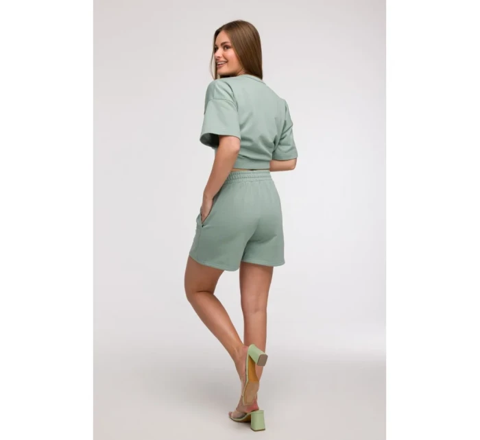 model 21047240 Šortky s kapsami mátové - BeWear