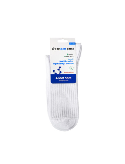 Bratex Ponožky bavlněné s aloe bílé
