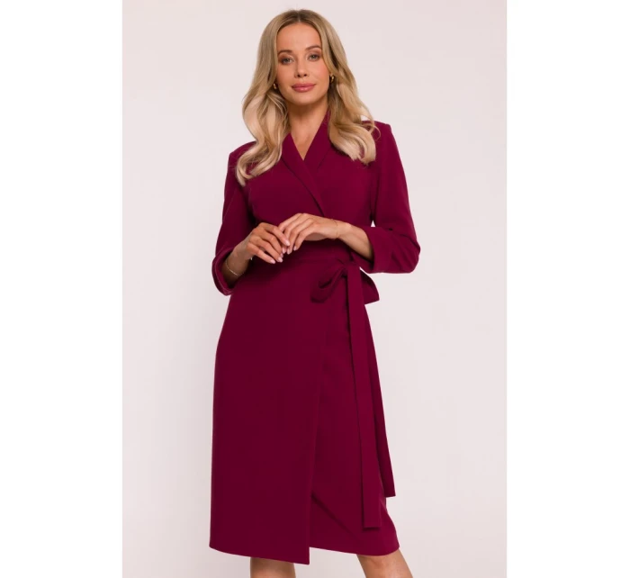 Dámské šaty S415 Bordó - Stylove Dámské šaty S415 Bordó - Stylove