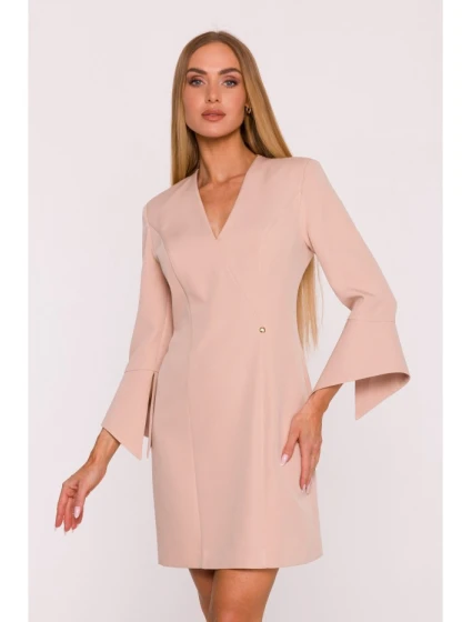 Dámské šaty   M876 béžové - Moe