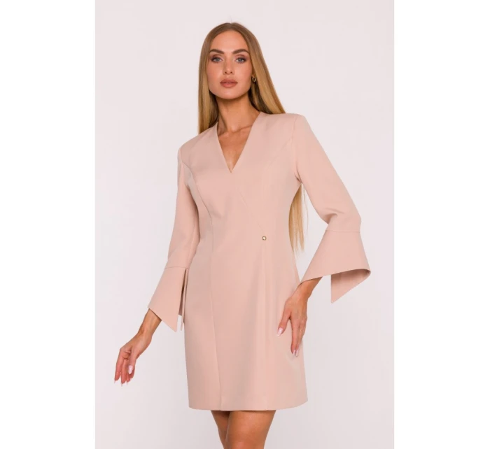 Dámské šaty   M876 béžové - Moe