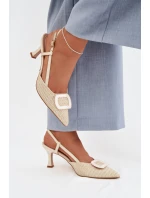 Sandály na podpatku  model 225207 Step in style