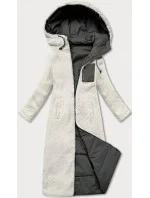 Oboustranná zimní bunda v army barvě s kožešinou model 21247757 - J.STYLE