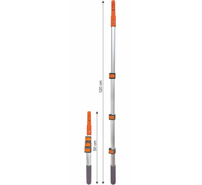 TELESKOPICKÁ TYČ 50-120 CM PRO HRÁBĚ A KARTÁČE KLIK TELESKOPICKÁ TYČ 50-120 CM PRO HRÁBĚ A KARTÁČE KLIK