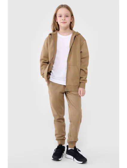Dívčí Teplákové Kalhoty Joggery 4F Béžové 4FJWMM00TTROF0828-83S