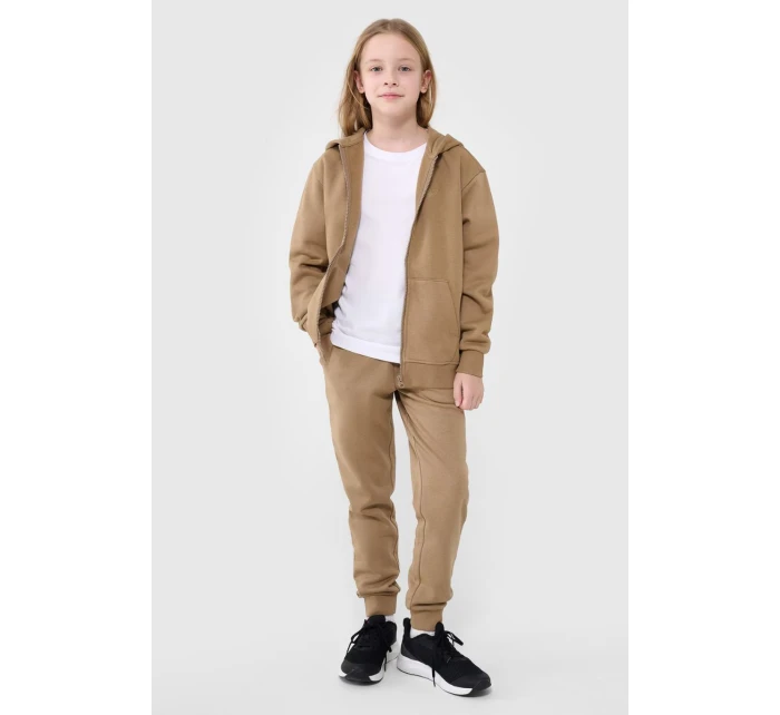Dívčí Teplákové Kalhoty Joggery 4F Béžové 4FJWMM00TTROF0828-83S
