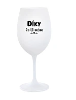model 21794134 ŽE TĚ MÁM bílá sklenice na víno 350 ml - Giftela model 21794134 ŽE TĚ MÁM bílá sklenice na víno 350 ml - Giftela