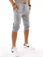 FashionStreet pánské světle šedé teplákové kraťasy SX1535
