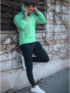 FashionStreet mátovo-černá pánská tepláková souprava AX0745