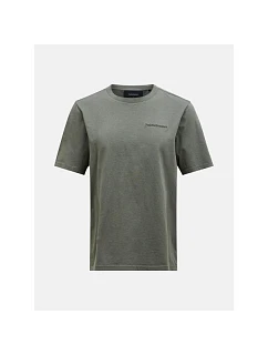 Pánské tričko PEAK PERFORMANCE M Original Small Logo Tee, zelené