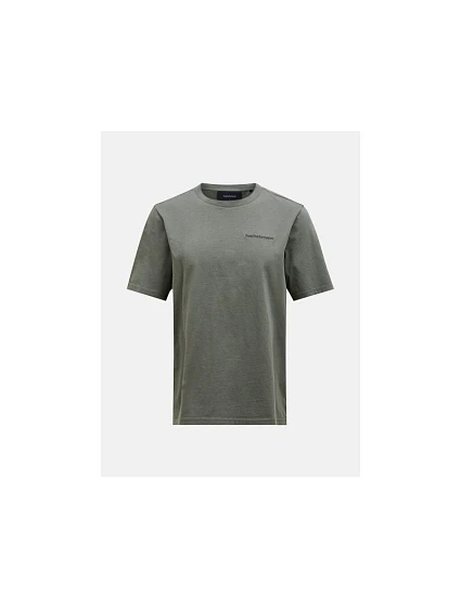 Pánské tričko PEAK PERFORMANCE M Original Small Logo Tee, zelené
