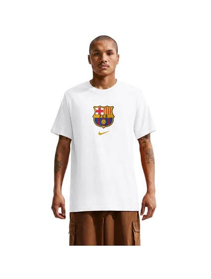 Pánské tričko Nike FC Barcelona, bílé, IM1659, velikost 100 XL Pánské tričko Nike FC Barcelona, bílé, IM1659, velikost 100 XL