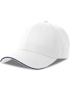 Sport 6 panelová sandwich kšiltovka white/navy model 22450491 - Atlantis Headwear