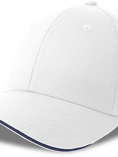 Sport 6 panelová sandwich kšiltovka white/navy model 22450491 - Atlantis Headwear