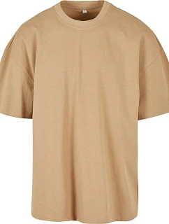 BY 163 Oversize tričko z bavlny beige model 22416052 - Build your Brand