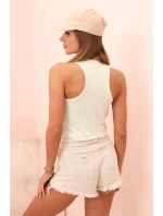 Dámská tílko z bavlny s kulatým výstřihem model 21205248 - K-Fashion