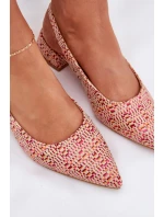 Pletené Dámské Sandály Na Podpatku Multikolor model 21687139 - Boto Pletené Dámské Sandály Na Podpatku Multikolor model 21687139 - Boto