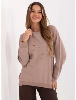 Bluzka RV BZ model 21406732 ciemny bezowy - FPrice Bluzka RV BZ model 21406732 ciemny bezowy - FPrice