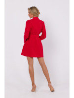 šaty s páskem červené model 18863342 - Moe