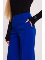 model 21296011 Kalhoty se širokými nohavicemi královská modř - Moe model 21296011 Kalhoty se širokými nohavicemi královská modř - Moe