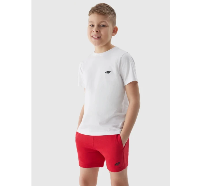 Chlapecké teplákové šortky 4F - červené Chlapecké teplákové šortky 4F - červené