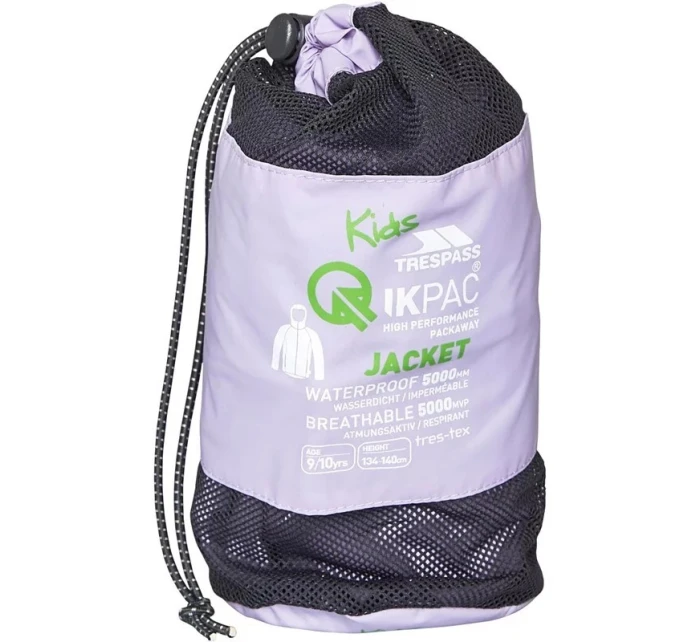 Dětská nepromokavá bunda Trespass Qikpac Jacket