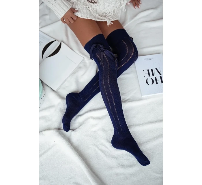 AŽUROVÉ PLETENÉ PONOŽKY SE STUHOU 0835.001 AŽUROVÉ PLETENÉ PONOŽKY SE STUHOU 0835.001