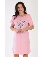 Dámská noční košile s krátkým rukávem Motýl