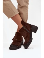 Boty na podpatku model 220893 Step in style Boty na podpatku model 220893 Step in style