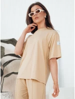 Dámský teplákový komplet RIZNA beige FashionStreet AY1035 Dámský teplákový komplet RIZNA beige FashionStreet AY1035