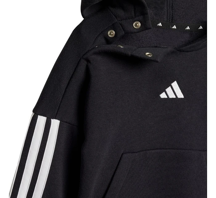 Dětské tepláky Essentials Joggers 3 Stripes Fleece Hoodie black model 21812218 - ADIDAS