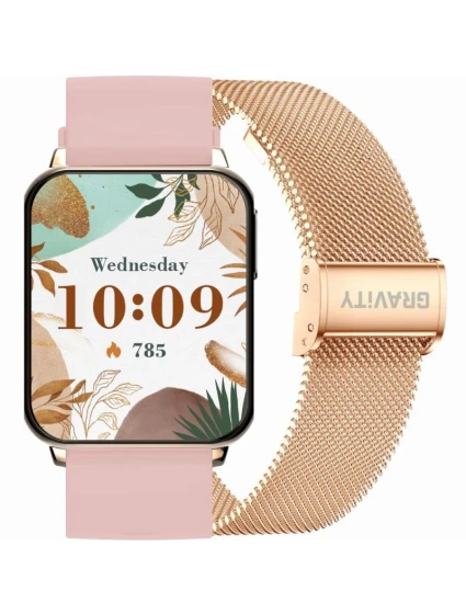 Chytré hodinky Gravity Rose Gold Pink 2 Stripes GT17-1 Chytré hodinky Gravity Rose Gold Pink 2 Stripes GT17-1