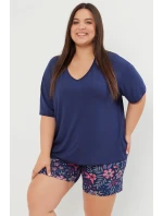 Italská móda Wista kr.r. kr.sp. barva:tmavě modrá/potisk Italská móda Wista kr.r. kr.sp. barva:tmavě modrá/potisk