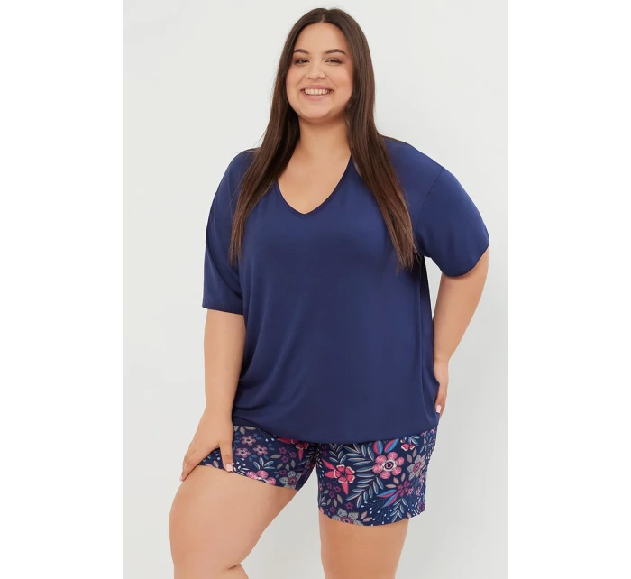 Italská móda Wista kr.r. kr.sp. barva:tmavě modrá/potisk Italská móda Wista kr.r. kr.sp. barva:tmavě modrá/potisk