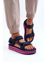 Dámské sandály na platformě Lee Cooper LCW-24-05-2753L Černé