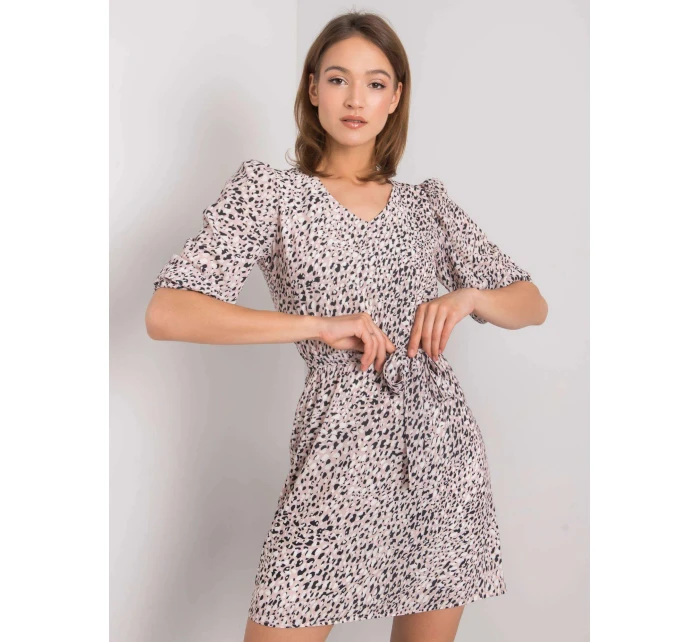 Dámské šaty LK SK model 22020908 Pudr růžová vzor Lakerta - FPrice