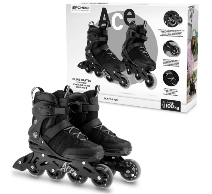 Kolečkové brusle Ace model 21132364 r. 39 - Spokey