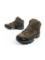 CMP Rigel pánské trekové boty kožené odolné nepromokavé kotníkové boty olivově zelené CMP Rigel pánské trekové boty kožené odolné nepromokavé kotníkové boty olivově zelené