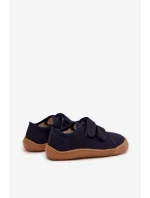 Dětské domácí pantofle Barefoot Froddo Canvas G1700440-2 Tmavě modré Dětské domácí pantofle Barefoot Froddo Canvas G1700440-2 Tmavě modré