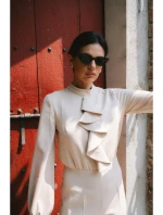 S420 Kombinéza s volánem - béžová S420 Kombinéza s volánem - béžová